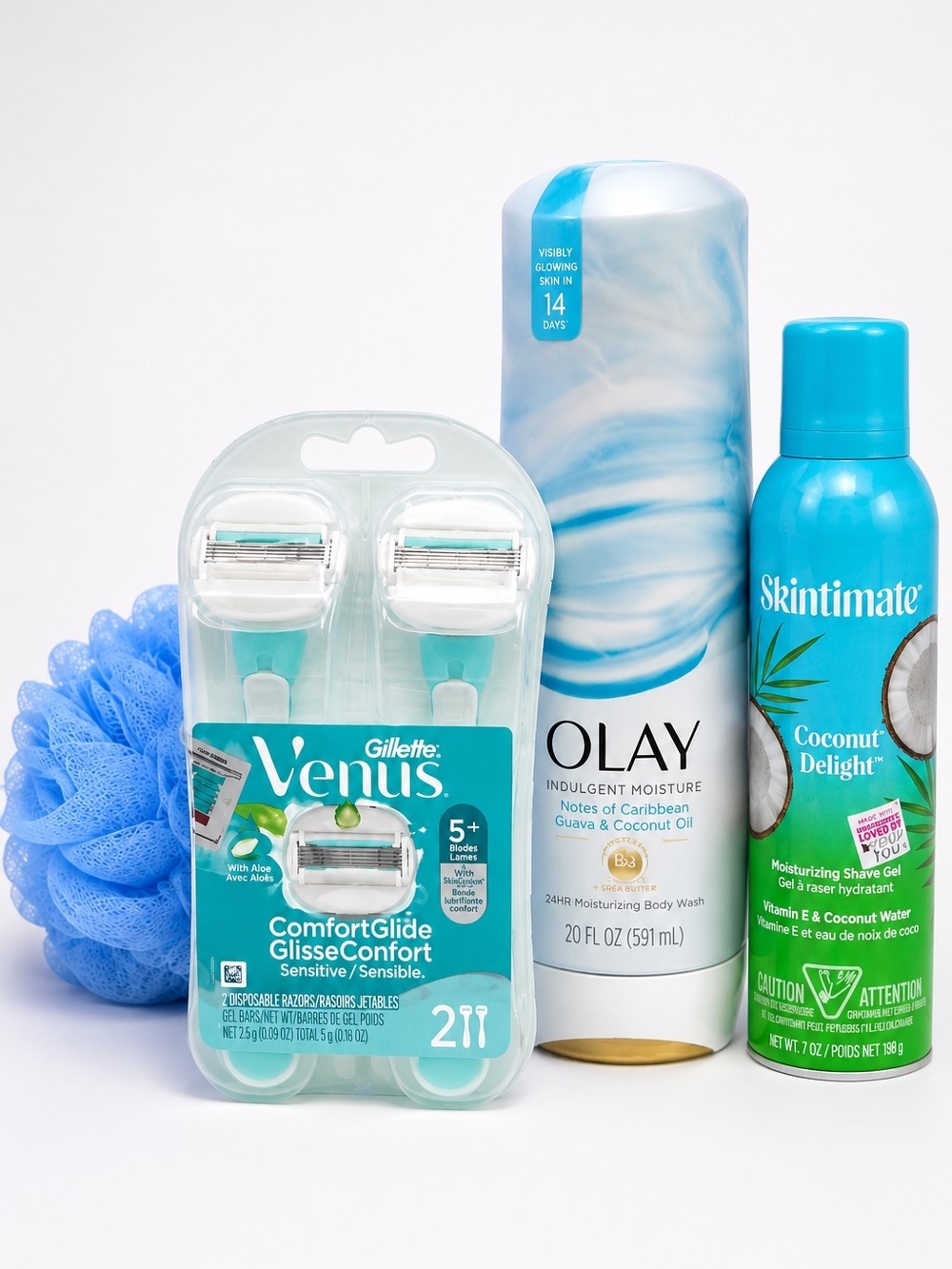 Shower Essentials Bundle 💙 Olay Venus Razors Skintimate
